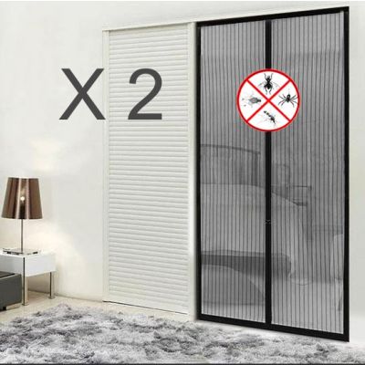 Anti Bug Insect Flyscreen Curtain 100x210cm - 2PCS