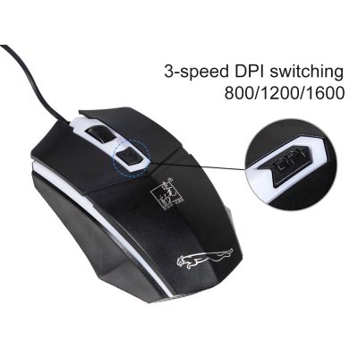 Corded LED Backlit Gaming Keyboard Mouse Set