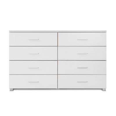 Bram Bedroom Storage Package with Bedside Table - White