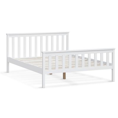 Andes Double Wooden Bed Frame - White