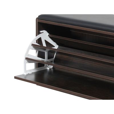 Gloria Shoe Rack Wooden Storage Cabinet 3 Layer - Espresso