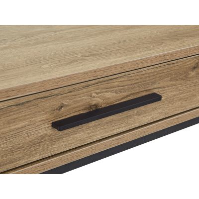 Lennox 120cm Computer Desk - Dark Oak