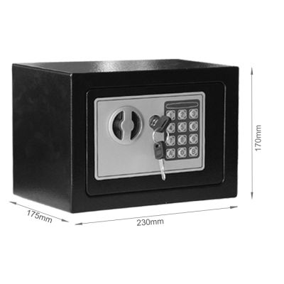 Electronic Digital Safe Security Box with 2 keys