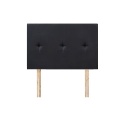 MORGAN Upholstered Headboard King Single - BLACK