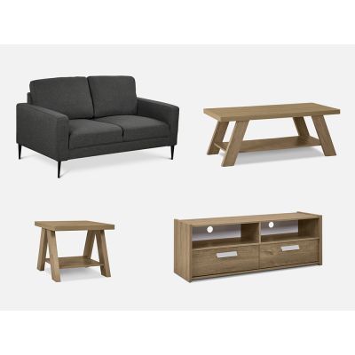 TORONTO Living Room Furniture Package 4PCS with TOMMIE Range