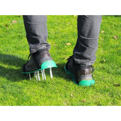 Garden Grass Lawn Aerator Shoes - GREEN