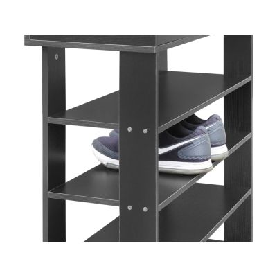 TAHUNA 7 Tiers Shoe Rack Organiser Storage Shelf - BLACK