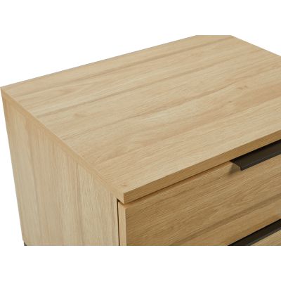 Ocala Wooden Bedside Table - Oak