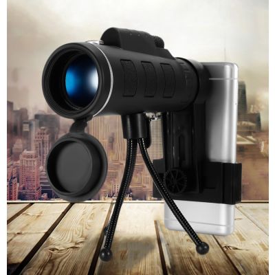 40 x 60 Night Vision Monocular Telescope with Smartphone Adapter