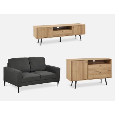 TORONTO Living Room Furniture Package 3PCS with CARSON Range