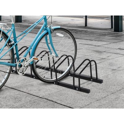 4-Slot Floor Mounted Bike Stand Bike Rack