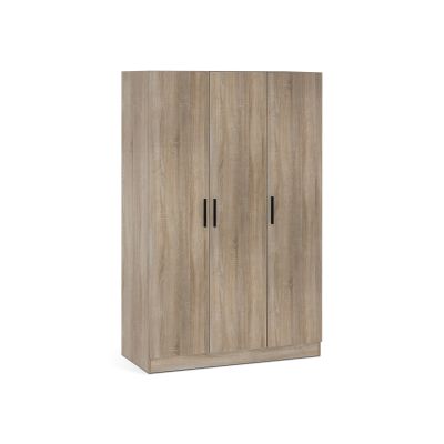 Bram 3 Door Wardrobe Cabinet - Oak