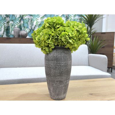 Elara Ceramic Vase Grey - Medium
