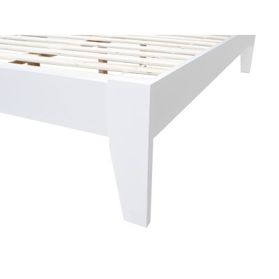 Meri Double Wooden Bed Frame - White