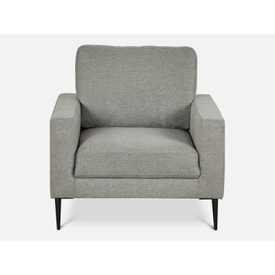Toronto 3 Piece Sofa Set with 2 Occasional Fabric Chair - Light Grey