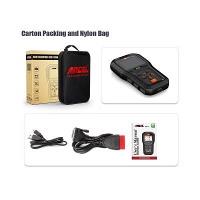 Ancel Car Diagnostic Tool OBD2 Scanner with Battery Scanner AD510 Pro