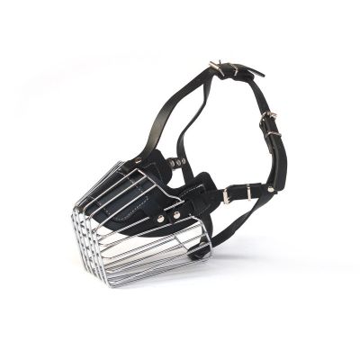 Dog Muzzle with Metal Wire Cage