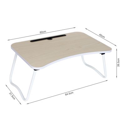 Portable Laptop Desk Laptop Tray Table - NATURAL