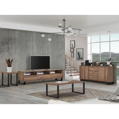 Frohna 4 Piece Living Room Furniture Package - Walnut