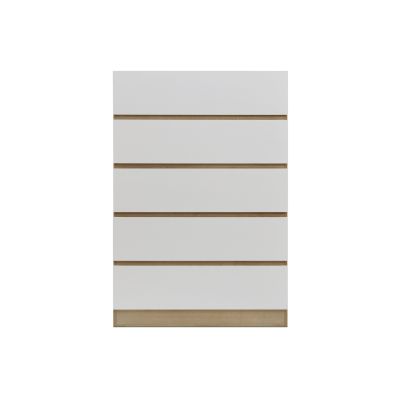 Harris Bedroom Storage Package with Bedside Table - Oak + White
