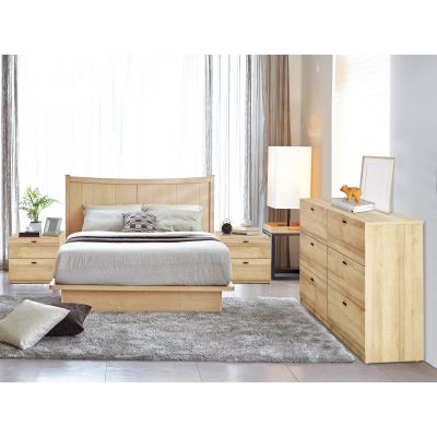 Hekla Bedroom Storage Package with Low Boy - Oak