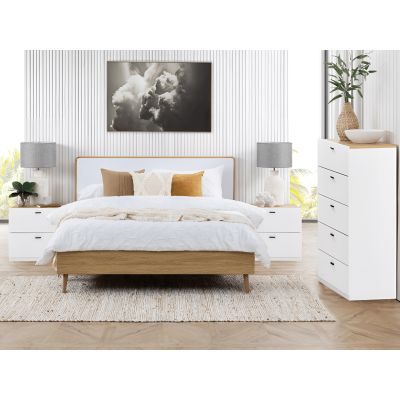 Hekla Bedroom Storage Package With Tallboy - White