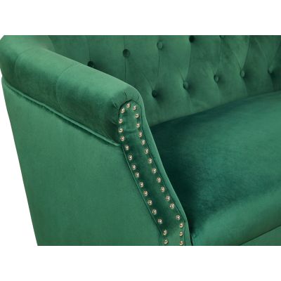 Astana 2 Seater Velvet Sofa - Green