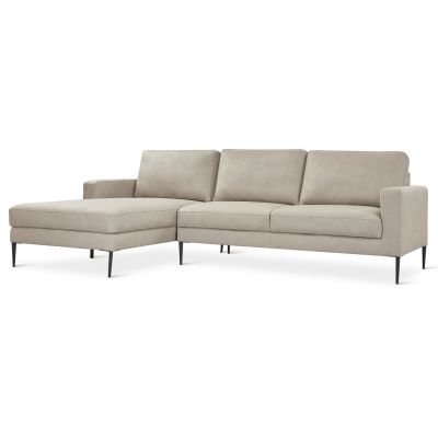 Toronto 3 Seater Sofa with Left Facing Chaise - Grey