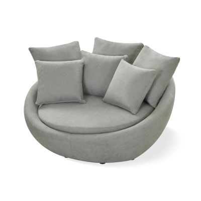 Loveland Round Sofa - Light Grey