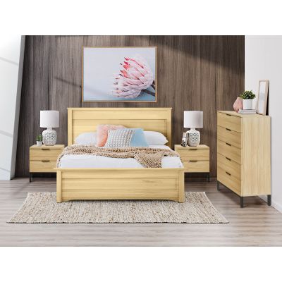 Ocala Bedroom Storage Package with Tallboy 5 Drawers - Oak