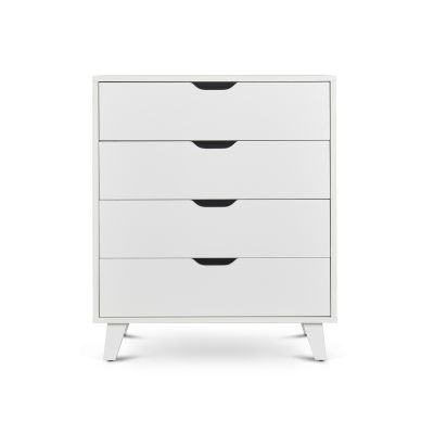 Schertz Bedroom Storage Package with Bedside Table - White