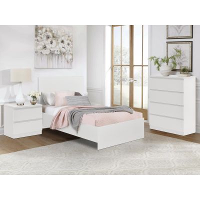 TONGASS Single Bedroom Furniture Package with Tallboy 4 Drawers