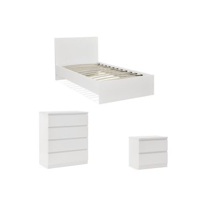 TONGASS Single Bedroom Furniture Package with Tallboy 4 Drawers