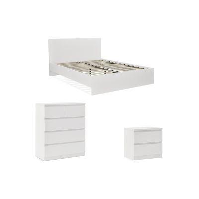 TONGASS Double Bedroom Furniture Package with Tallboy 5 Drawers