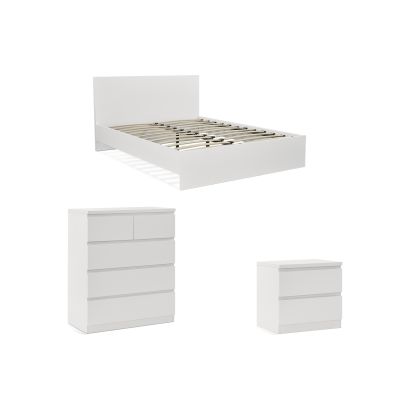 TONGASS Queen Bedroom Furniture Package with Tallboy 5 Drawers