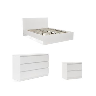 TONGASS Queen Bedroom Furniture Package with Low Boy 6 Drawers