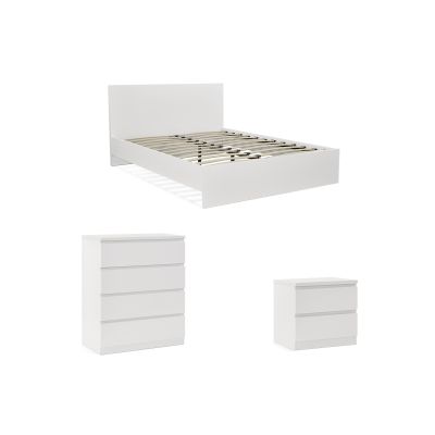 TONGASS Double Bedroom Furniture Package with Tallboy 4 Drawers