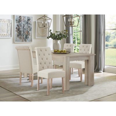 Zoey 5 Piece Dining Room Furniture Package - Beige