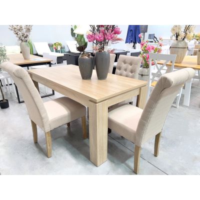 Zoey 5 Piece Dining Room Furniture Package - Beige