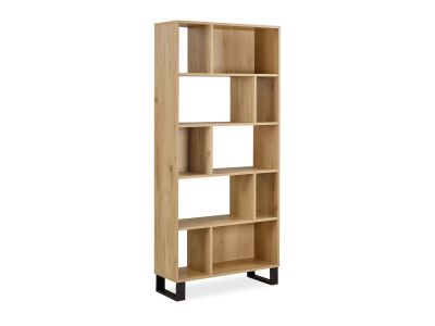 Frohna Bookshelf Display Shelf Bookcase Stand Rack - Oak