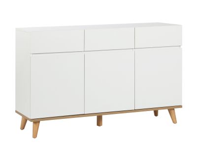 Hudson 1.35m Sideboard Buffet Table - White 