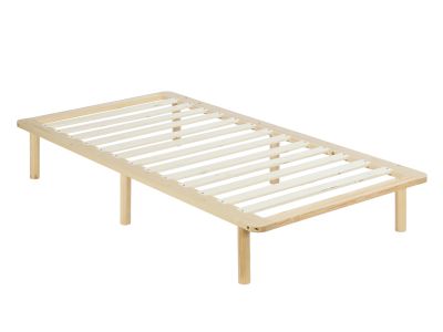 Ohio Single Wooden Bed Base - Natural