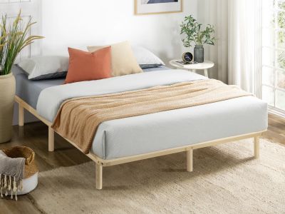 Ohio King Wooden Bed Base - Natural 