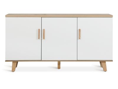 Alton Sideboard Buffet Table - Natural+White
