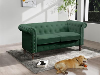 Chesley Velvet 2 Seater Sofa - Green
