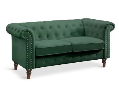 Chesley Velvet 2 Seater Sofa - Green
