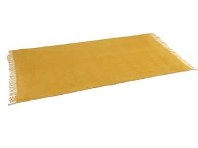 Premium Crochet Throw Blanket Yellow 130x260cm