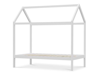 Mayon Single Wooden House Bed Frame - White