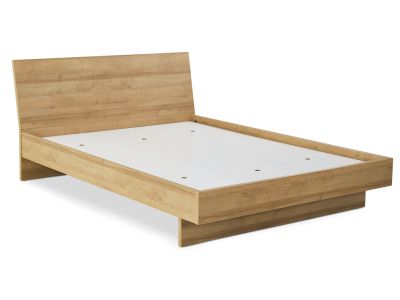Hekla Queen Wooden Bed Frame - Oak