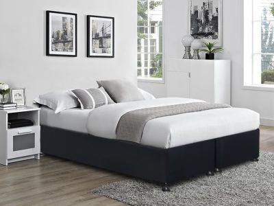 Vinson Fabric King Split Bed Base - Black